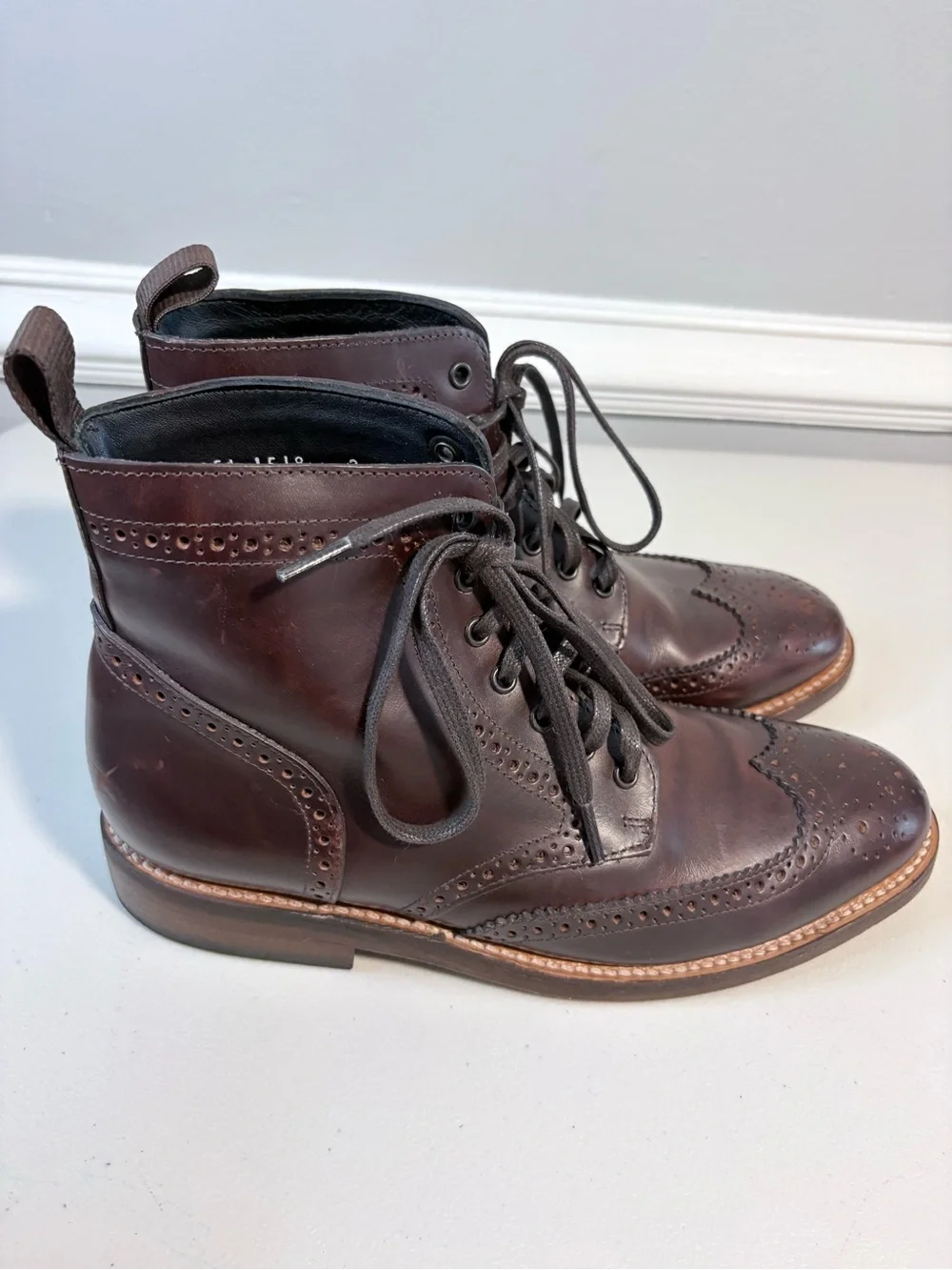 Thursday Boot Company Wingtip Color #77 Leather Brogue Boots Men’s 8